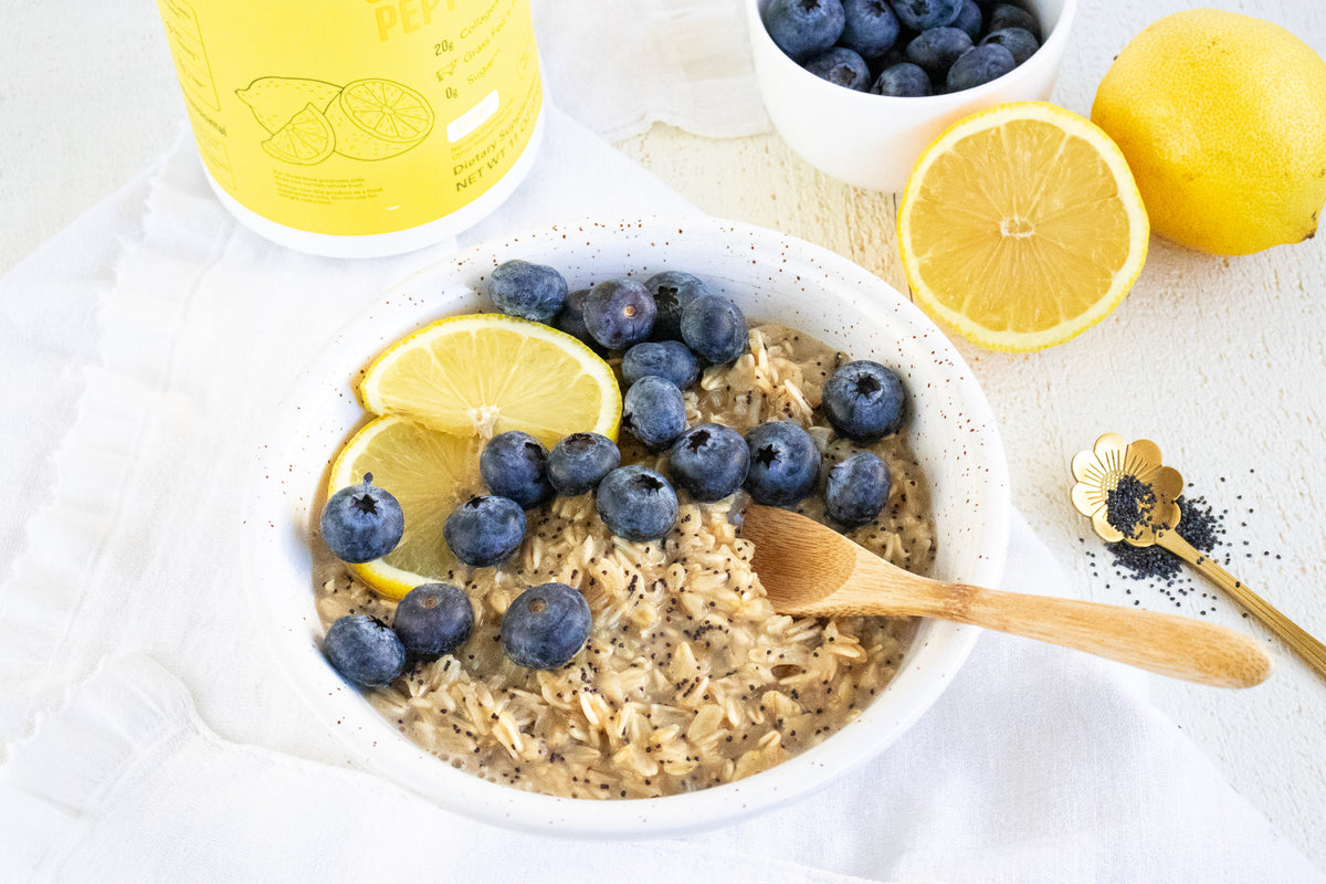 Warm Up Your Mornings With This Cozy Lemon Poppy Seed Oatmeal