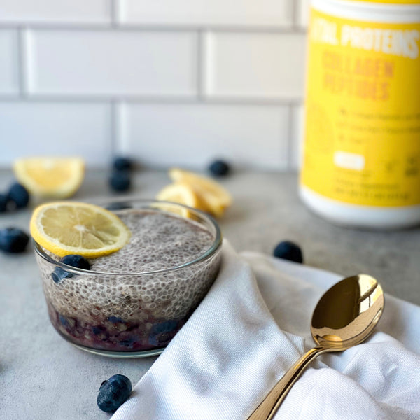Zest Up Your Mornings With This Easy Lemon Blueberry Chia Pudding | Vital Proteins