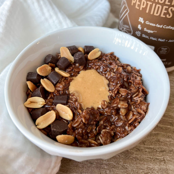 Sweeter Mornings Start With This Peanut Butter Cup Oat Bowl | Vital Proteins