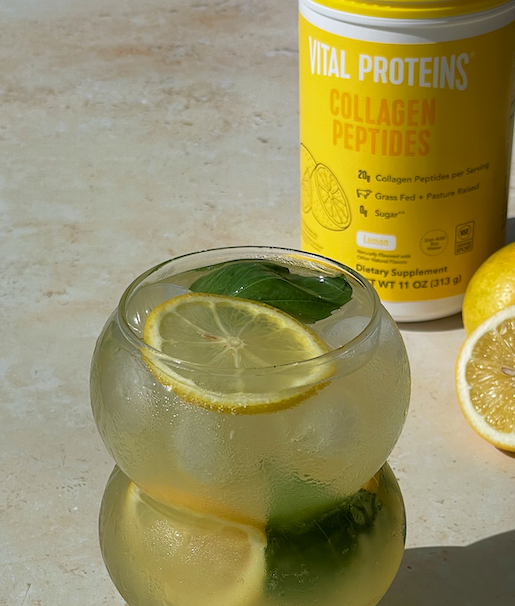Flavor Up Your Summer With This Lemon Basil Mocktail Spritz | Vital Proteins