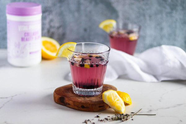Have The Happiest Hour With This Blueberry Lemonade Mocktail | Vital Proteins
