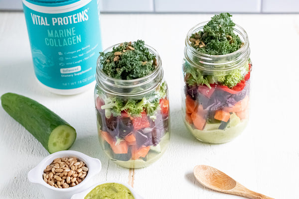 Busy Schedule? Prep This On-The-Go Caesar Salad For Lunch | Vital Proteins