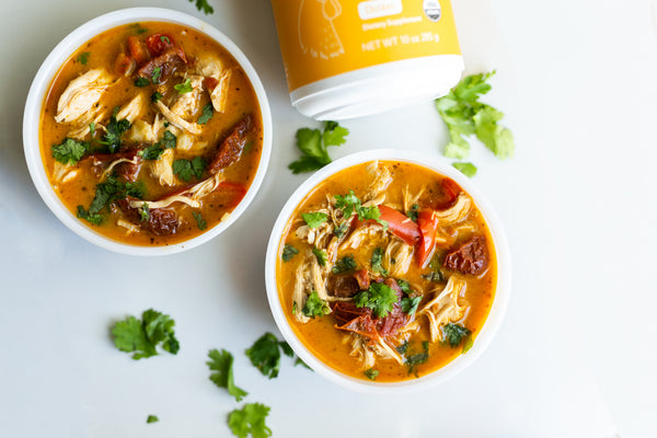 Quick & Comforting Creamy Chicken & Sun-Dried Tomato Instant Pot Soup | Vital Proteins