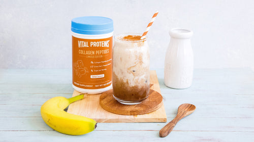 Salted Caramel Banana Cream Iced Latte