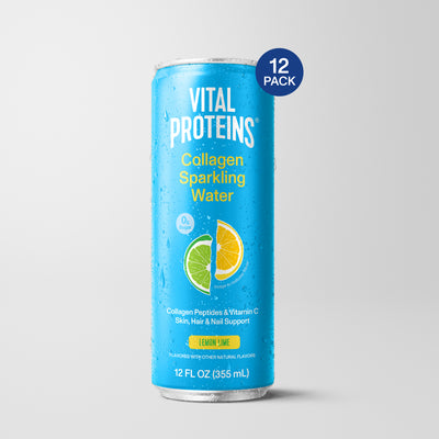 |SPKLGWTRL| Collagen Lemon Lime Sparkling Water | Hero Image