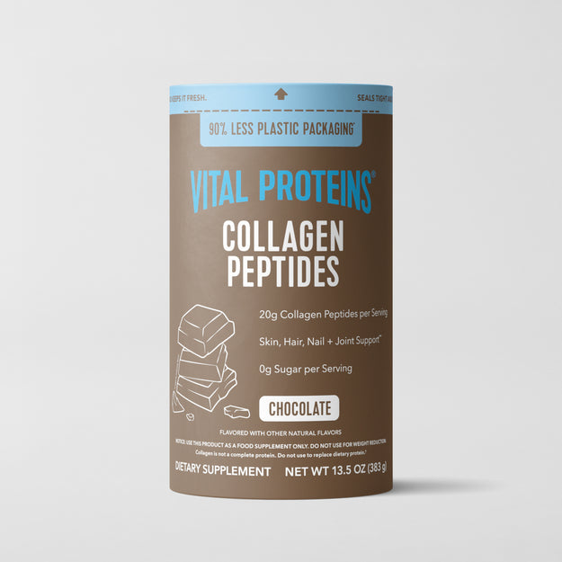 |CPC10X| Chocolate Collagen Peptides 13.5oz | Hero Image