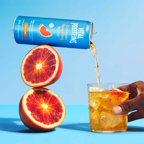 |CSWBO12| Collagen Sparkling Water Blood Orange | Life style