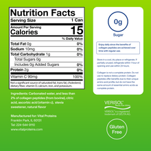 |CSWLL12| Collagen Sparkling Water Lemon Lime | Supplement Facts