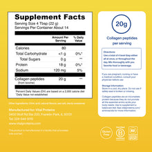 |LCP10SX| Lemon Collagen Peptides 11oz | Supplement Facts