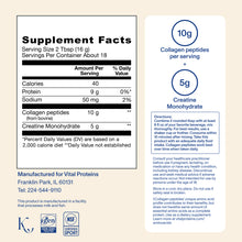 |CPACRUN5| Advanced CP + Creatine Unflavored | Supplement Facts