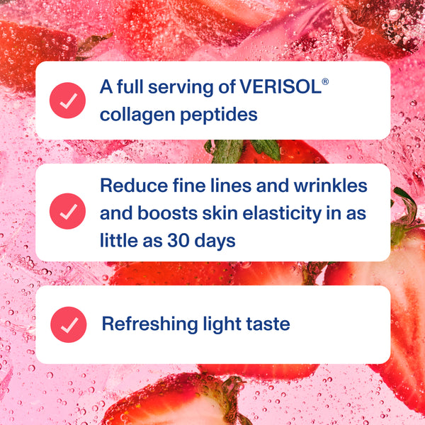 |SPKLGWTRS| Collagen Strawberry Blossom  Sparkling Water | Benefits
