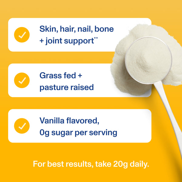 |CPVNA20XBO| Vanilla Collagen Peptides | Benefits