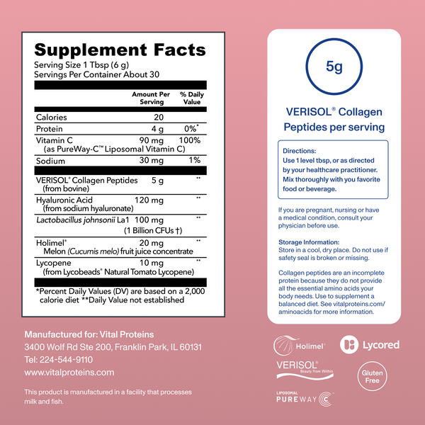 |HCPS07X| Skin Hydration & Antioxidant Support | Supplement Facts