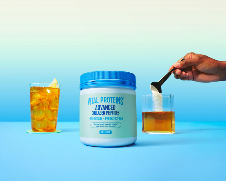 Advanced Collagen Peptides + Colostrum + Prebiotic Fiber