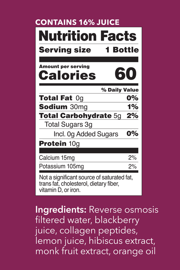 Collagen Water - Blackberry Hibiscus Collagen Drink | Vital Proteins |Lifestyle|